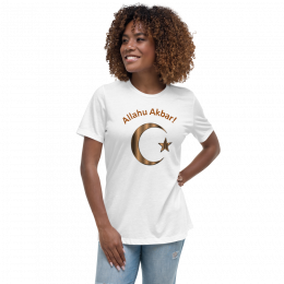 Women's Relaxed T-Shirt (Bella + Canvas 6400) Brown