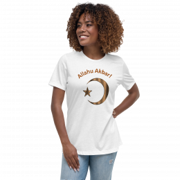 Women's Relaxed T-Shirt (Bella + Canvas 6400) Brown