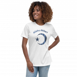 Women's Relaxed T-Shirt (Bella + Canvas 6400) Blue